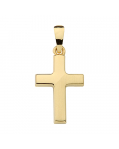Anhänger Kreuz mit massiver Goldkette 1,1 mm 333-8 Karat Gold Juwelier Qualität