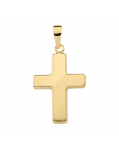 Anhänger Kreuz mit massiver Goldkette 1,1 mm 333-8 Karat Gold Juwelier Qualität
