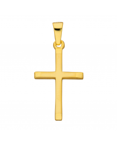Anhänger Kreuz mit massiver Goldkette 1,1 mm 333-8 Karat Gold Juwelier Qualität