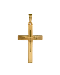 Anhänger Kreuz mit massiver Goldkette 1,1 mm 333-8 Karat Gold Juwelier Qualität