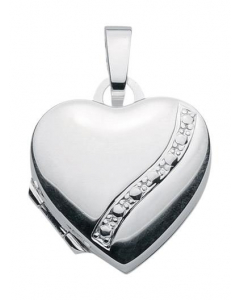Anhänger Medaillon Herz 925 Silber
