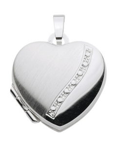Anhänger Medaillon Herz 925 Silber