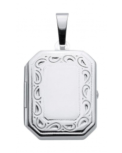 Anhänger Medaillon eckig 925 Silber
