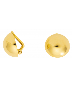 Ohrclips Halbkugel  333 Gelbgold