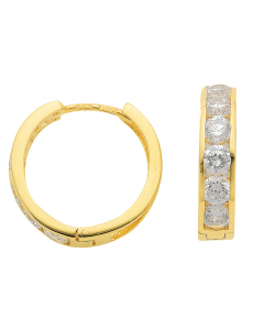 Creolen  Zirkonia 333 Gelbgold