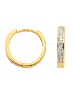 Creolen  Zirkonia 333 Gelbgold
