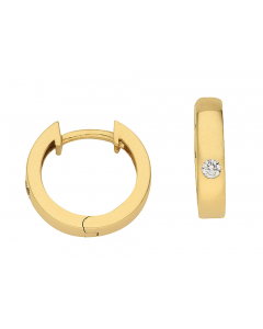Creolen  Zirkonia 333 Gelbgold