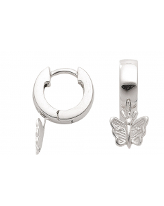 Creolen Schmetterling  925 Silber rhodiniert