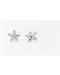 Sortiment Ohrschmuck Seestern  925 Silber rhodiniert