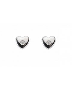 Sortiment Ohrschmuck Herz Zirkonia 925 Silber rhodiniert