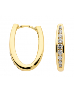 Creole  Zirkonia 333 Gelbgold