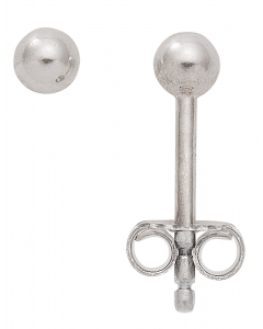 Ohrstecker Kugel  925 Silber rhodiniert