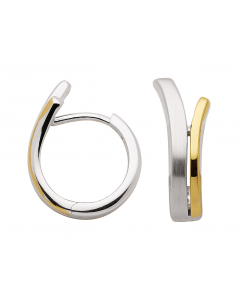 57.95 Creolen  925 Silber rhodiniert und vergoldet 904-OS150925-OS150925GP Creolen aus Silber