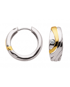 57.95 Creolen Zirkonia 925 Silber rhodiniert und vergoldet 904-OS150943-OS150943GP Creolen aus Silber