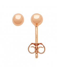 Sortiment Ohrstecker 4 mm Kugel  925 Silber rosegold vergoldet