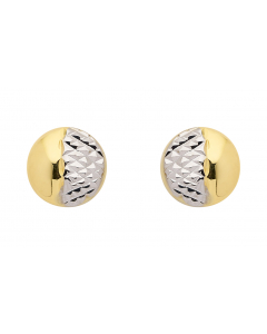 Ohrstecker   333 Gold rhodiniert