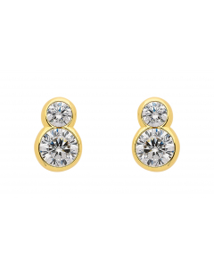 Ohrstecker  Zirkonia 333 Gelbgold