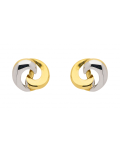 Ohrstecker   333 Gold rhodiniert