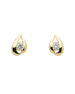 Ohrstecker  Zirkonia 333 Gelbgold