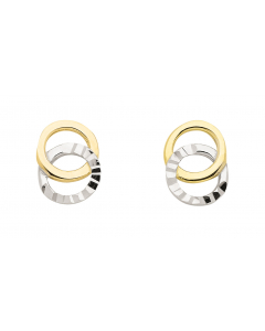 Ohrstecker   333 Gold rhodiniert