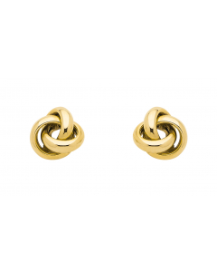 Ohrstecker Knoten 333 Gelbgold