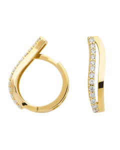 Creolen  Zirkonia 333 Gelbgold