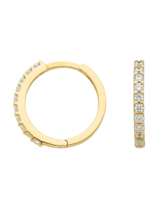 Creolen  Zirkonia 333 Gelbgold