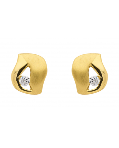 Ohrstecker  Zirkonia 333 Gelbgold