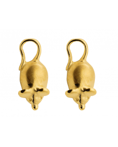 Ohrstecker Motiv Maus  333 Gelbgold