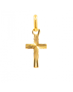 Anhänger Kreuz 333 8K Gold mit massiver Goldkette