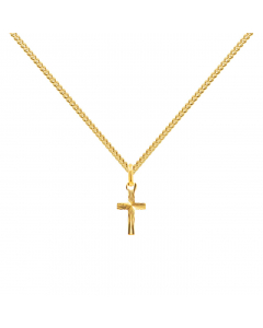 Anhänger Kreuz 333 8K Gold mit massiver Goldkette