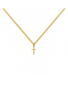 Anhänger Kreuz sehr klein 333 8 kt Gold mit massiver Goldkette 333 - 8 kt Gold