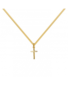 Anhänger Kreuz 333 8 kt Gold mit massiver Goldkette 333 - 8 kt Gold