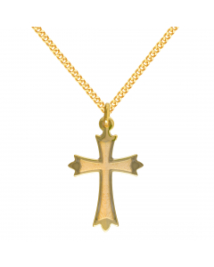 Anhänger Kreuz 333 8 kt Gold mit massiver Goldkette 333 - 8 kt Gold