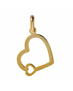 Anhänger Herz 333 8K Gold mit massiver Goldkette