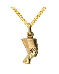 Anhänger Kleopatra 333 8 kt Gelbgold mit massiver Goldkette