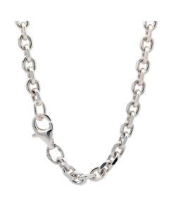 Silberkette Ankerkette diamantiert Halskette 3,7 mm massiv 925 Silber