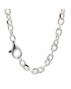 61.95 Silberkette Ankerkette diamantiert Halskette 4,4 mm massiv 925 Silber 906-AD-44-Silber-SET Alle Halsketten aus Silber