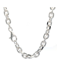 Silberkette Ankerkette diamantiert Halskette 5,0 mm massiv 925 Silber