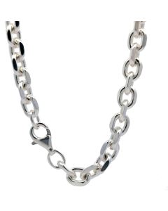 Silberkette Ankerkette diamantiert Halskette 6,8 mm massiv 925 Silber
