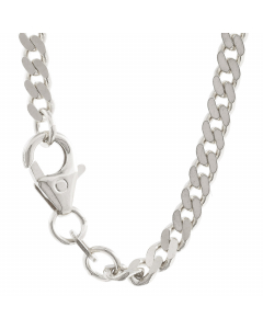3,5 mm 925 Sterlingsilber massive Silberkette Panzerkette 45/50/55/60 cm - elegante Silber Kette Damen und Herren Juwelier Qualität - Made in Germany