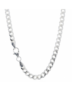 4,6 mm 925 Sterlingsilber massive Silberkette Panzerkette 55/60 cm - elegante Silber Kette Damen und Herren Juwelier Qualität - Made in Germany