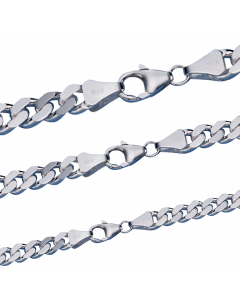 Silberkette Panzerkette Halskette Breite 7,1 mm echt massiv 925 Silber