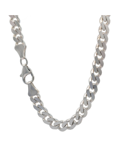 80.95 Silberkette Panzerkette Halskette Breite 6,0 mm echt massiv 925 Silber 907-11181-Silber-SET5 Alle Halsketten aus Silber