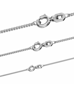 1,4 mm 925 Sterlingsilber massive Silberkette Panzerkette 36/38/40/42/45/50/55/60 cm - elegante Silber Kette Damen und Herren Juwelier Qualität - Made in Germany