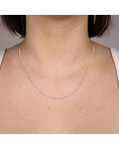 1,4 mm 925 Sterlingsilber massive Silberkette Panzerkette 36/38/40/42/45/50/55/60 cm - elegante Silber Kette Damen und Herren Juwelier Qualität - Made in Germany