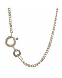 1,6 mm 925 Sterlingsilber massive Silberkette Panzerkette 36/38/40/42/45/50/55/60 cm - elegante Silber Kette Damen und Herren Juwelier Qualität - Made in Germany