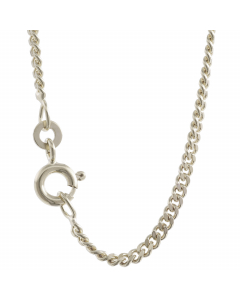 2,1 mm 925 Sterlingsilber massive Silberkette Panzerkette 38/40/42/45/50/55/60/70/80 cm - elegante Silber Kette Damen und Herren Juwelier Qualität - Made in Germany