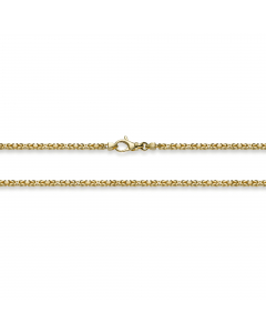 1075.95 Edle Goldkette Königskette Breite 2,5 mm - massiv 585-14 Karat Gold 907-24023-Gold-SET4-PL Goldketten