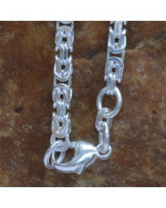 3,2 mm 925 Sterlingsilber  massive Silberkette Königskette rund 19/21/45/50/55/60/70/80 cm - elegante Silberkette Damen und Herren Juwelier Qualität - Made in Germany